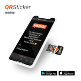 18x Meins! Gegenstände Personalisieren. Aufkleber mit dynamischen QR-Code und kostenloser Handy-App