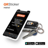 18x Meins! Gegenstände Personalisieren. Aufkleber mit dynamischen QR-Code und kostenloser Handy-App