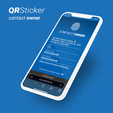 QRSticker TravelTags - 3er Set Robuste Kunststoffanhänger für Koffer, Taschen, Schlüssel und Laptops mit QR-Code